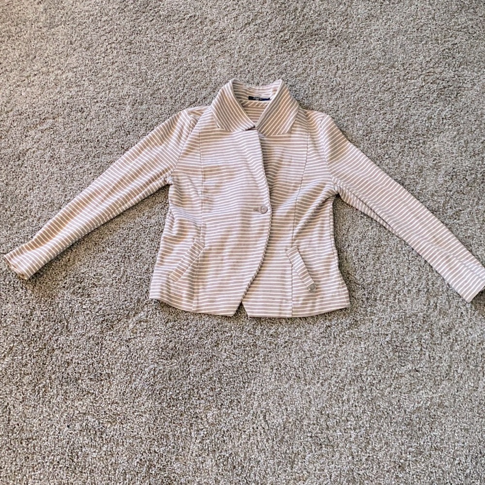 Striped casual blazer size M